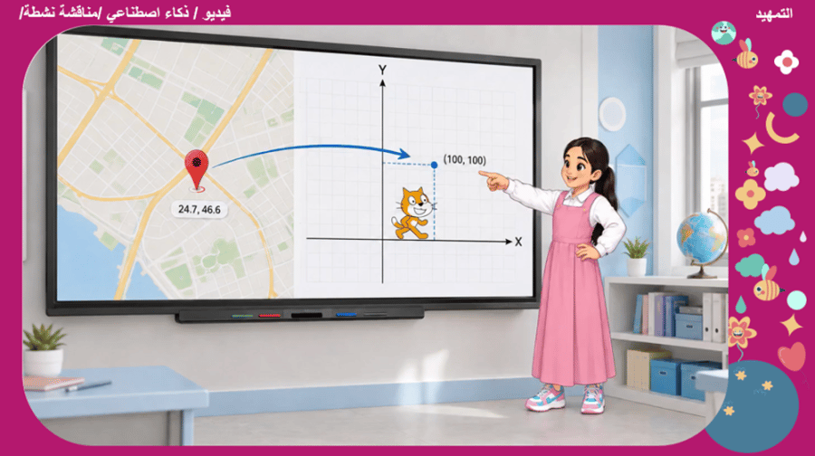 4/  الإحداثيات في سكراتش