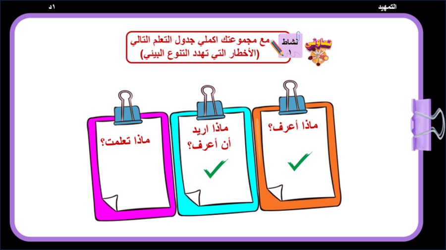 2/ اخطار تواجه التنوع الحيوي
