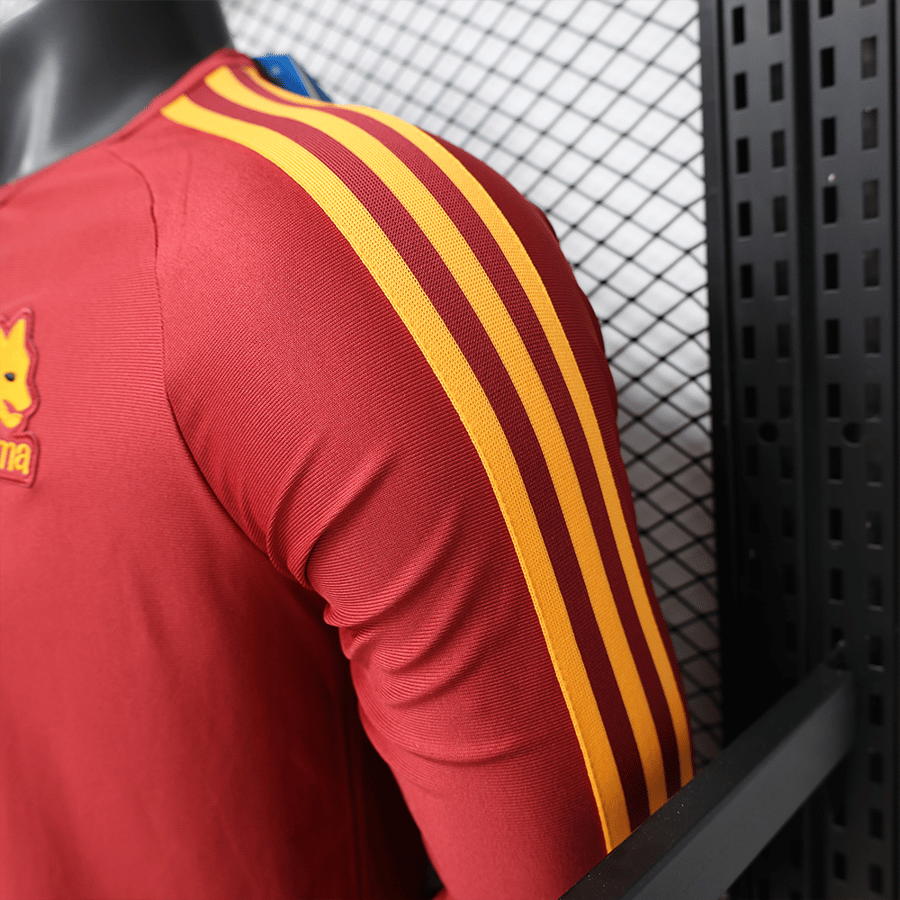 تيشيرت روما Adidas Originals أحمر – نسخة لاعبين – كم طويل