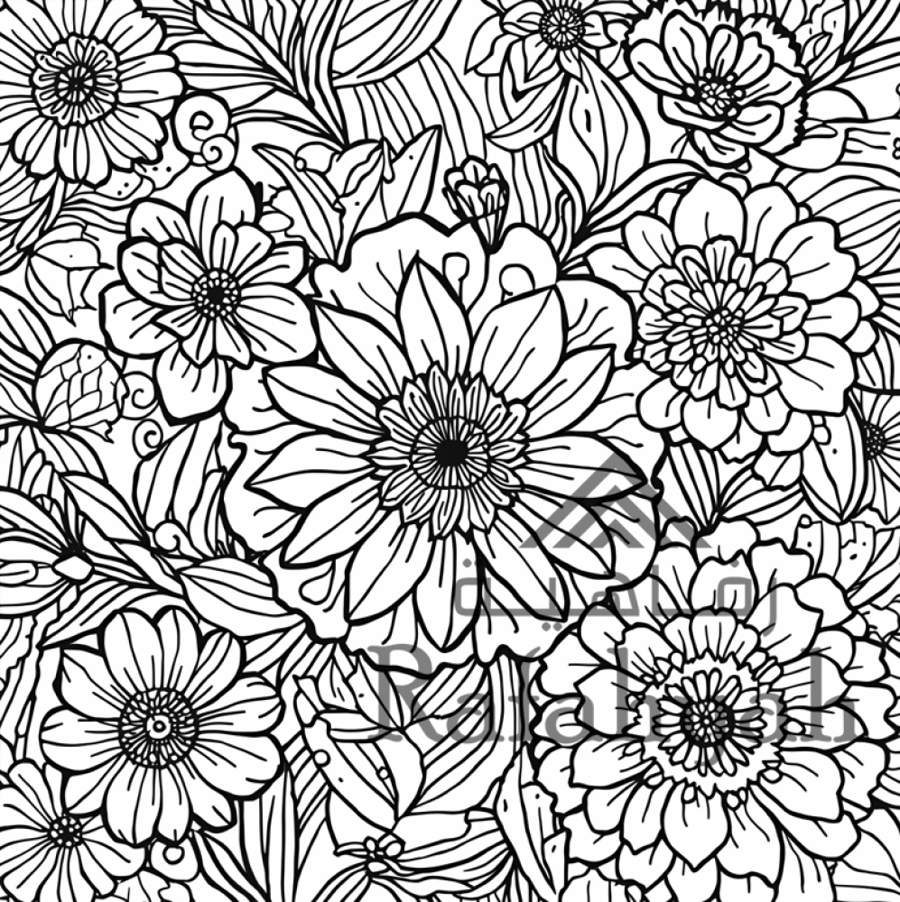 Soft Gardens – Coloring Book for Adults (24 pages)