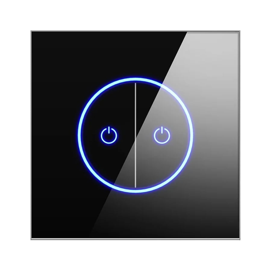 Tuya WiFi EU مفاتيح حائط ذكية ، عصابة واحدة ، عصابة 2 ، 3 عصابة مفتاح إضاءة باللمس ، لوحة تبديل النظارات ، تحكم تطبيق الحياة الذكي لأليكسيا ، جوجل المنزل