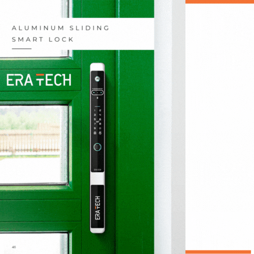 Smart electronic lock, pull from aluminum, Toya Wi-Fi