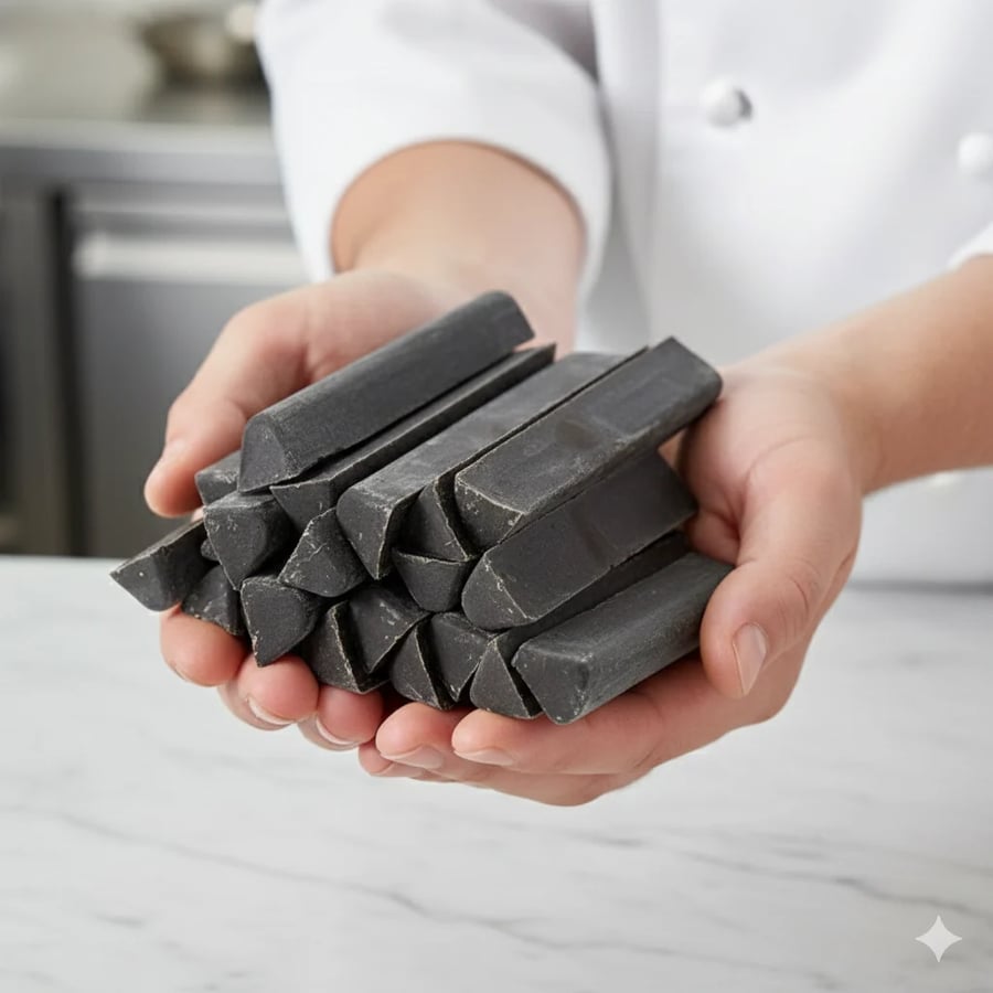 Dark chocolate fingers raw