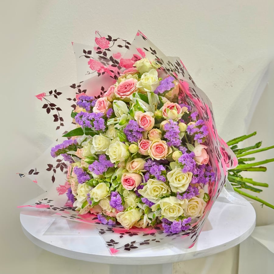 بوكيه بيبي روز تصميم حديث