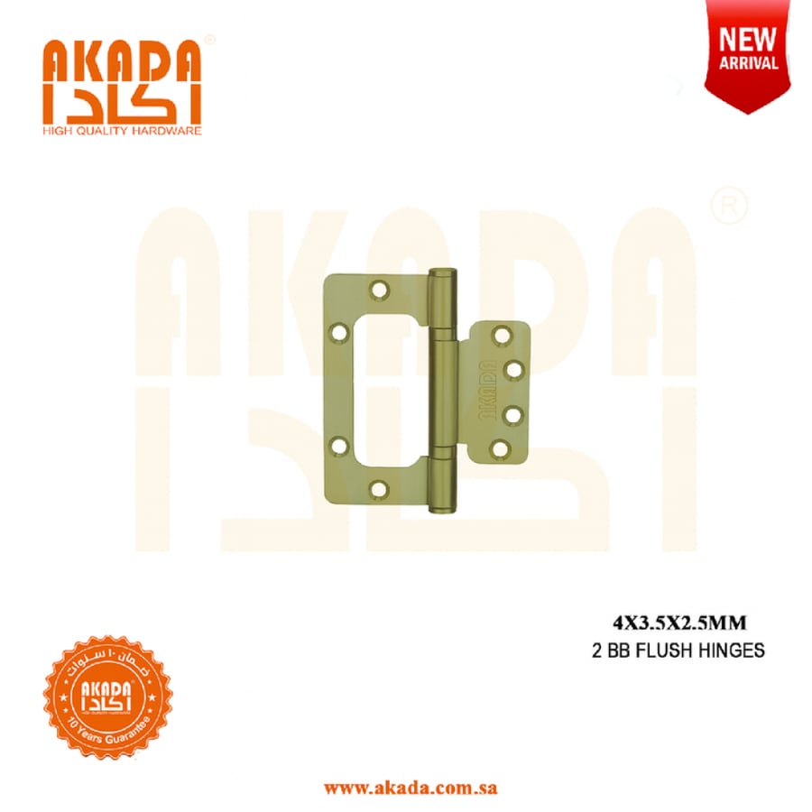 Stainless steel butterfly hinge for doors 4X3.5X2.5 2bb