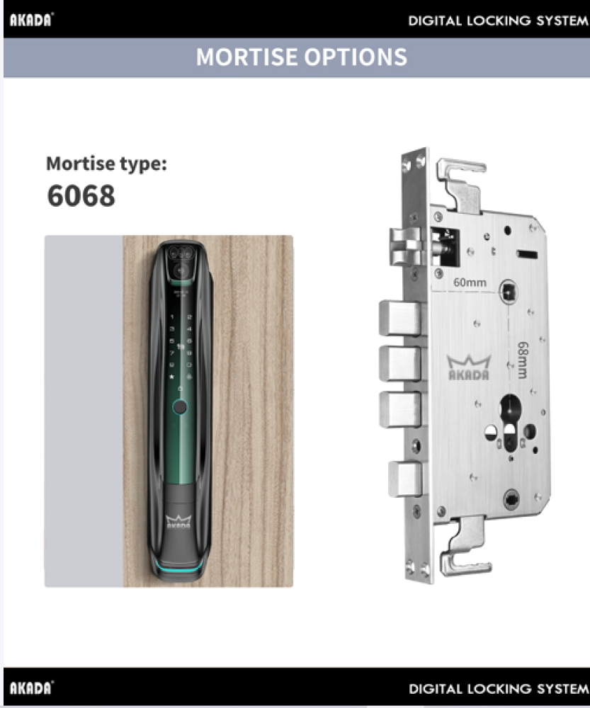 مسكة باب إلكتروني مع كيلون RE 036 MAT.BLK