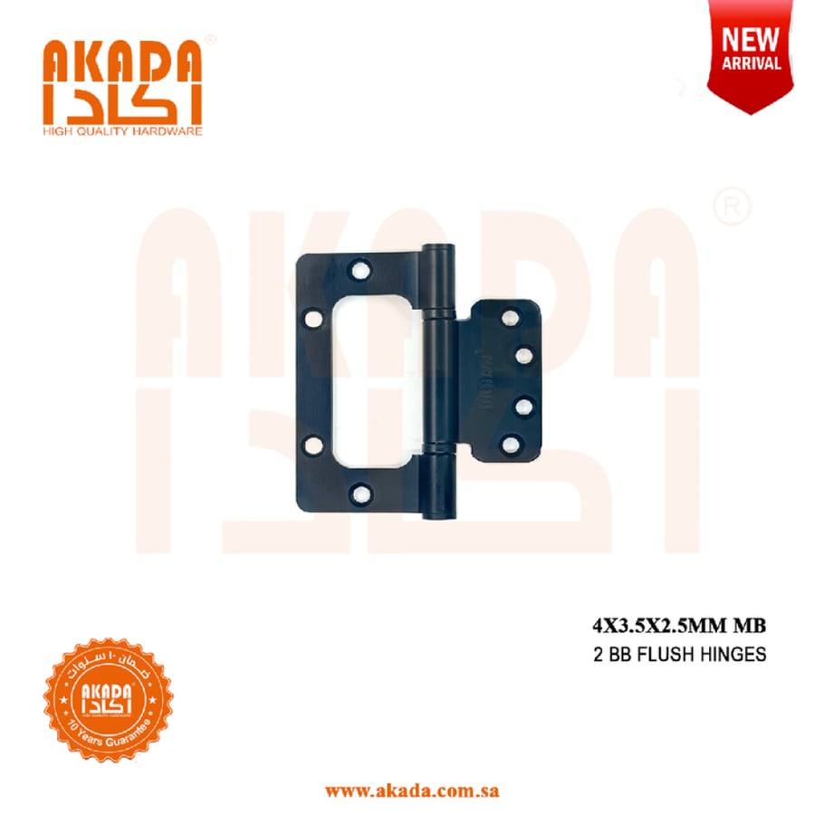 Stainless steel butterfly hinge for doors 4X3.5X2.5 2bb
