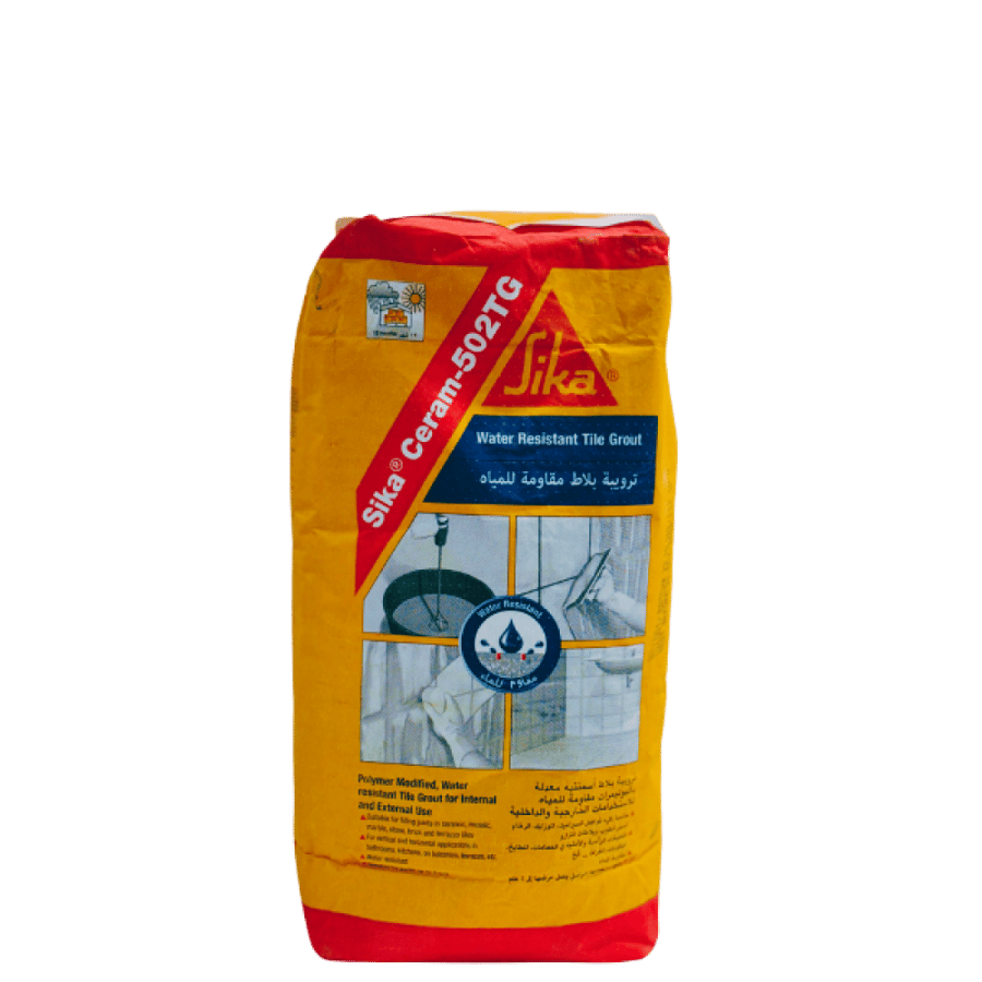 ترويبة إسمنتية لون ابيض- رمادي 502 – Sika Ceram® – 502 TG Grey