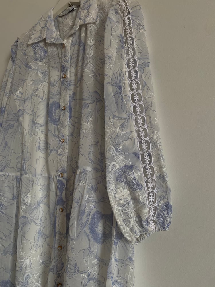 Baby blue dress