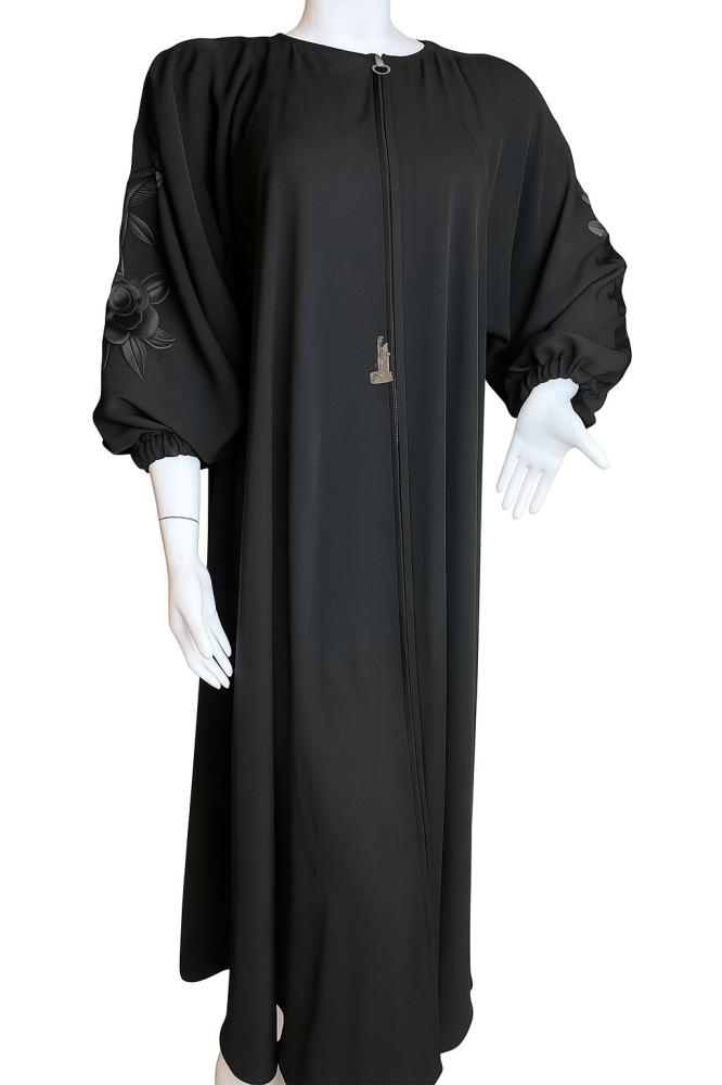 Abaya with zipper