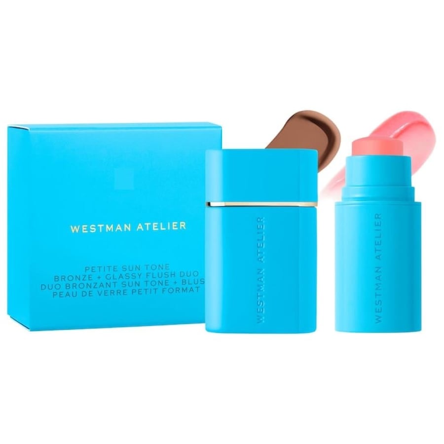 Westman Atelier  Mini Sun Tone Bronze + pH Glassy Blush Duo Gift Set