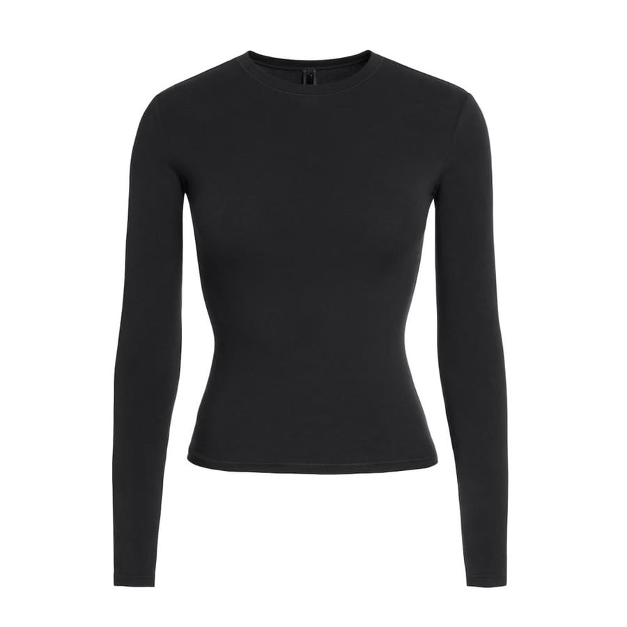 Skims cotten jersey LONG SLEEVE T-SHIRT