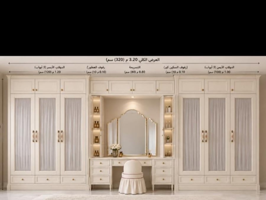 دولاب مع تسريحه