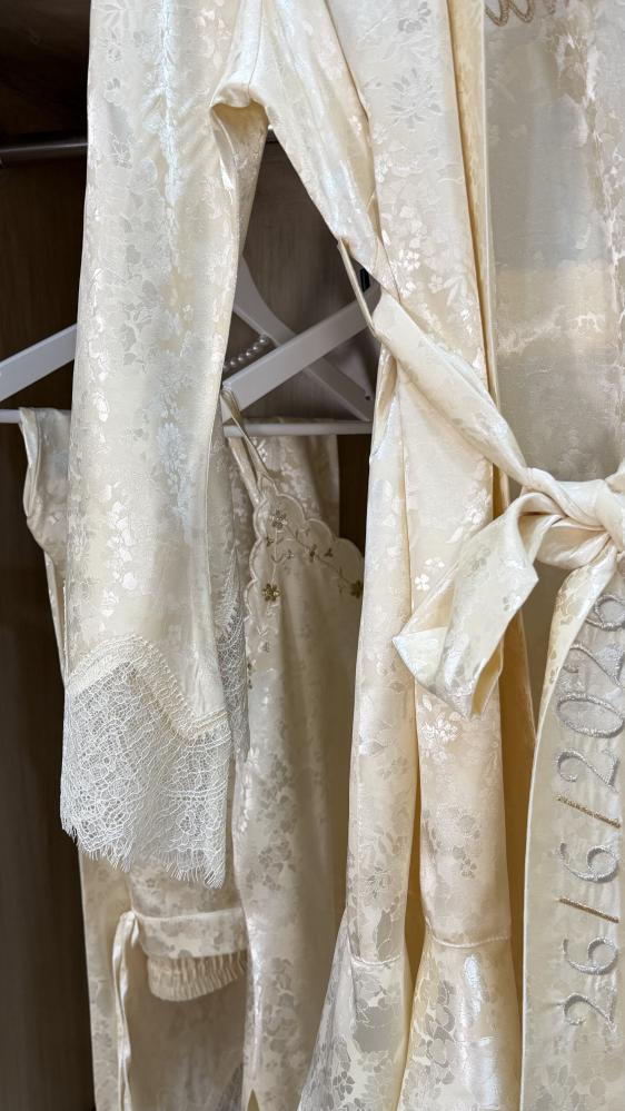 Elegant silk pajamas set
