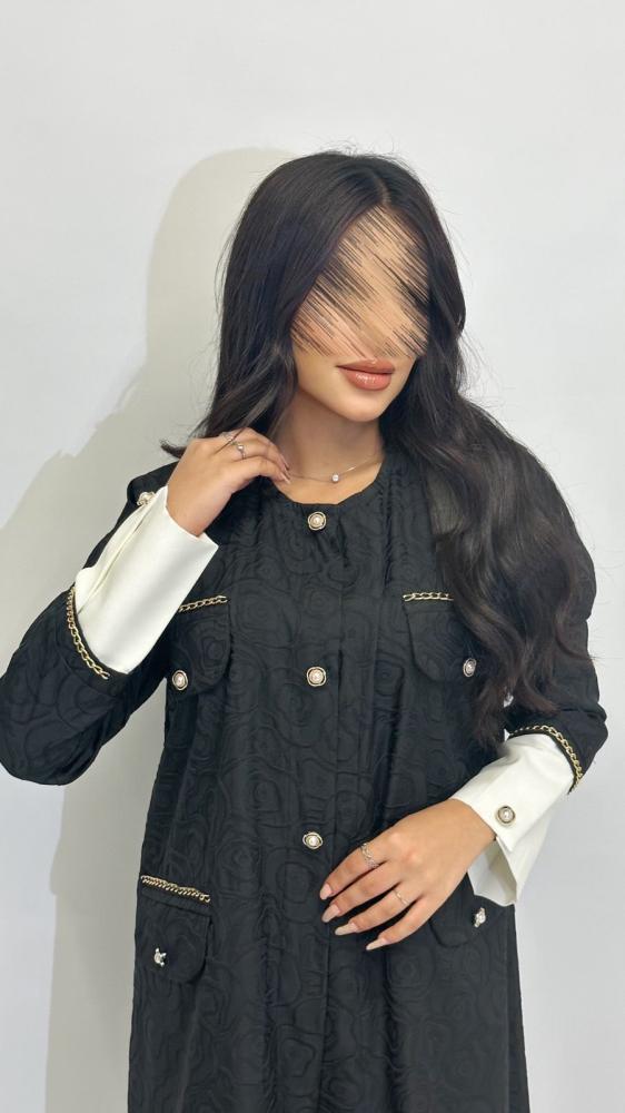 عبايه بليزر قصه Aline نوع القماش "  تفتا جاكار فرنسي "