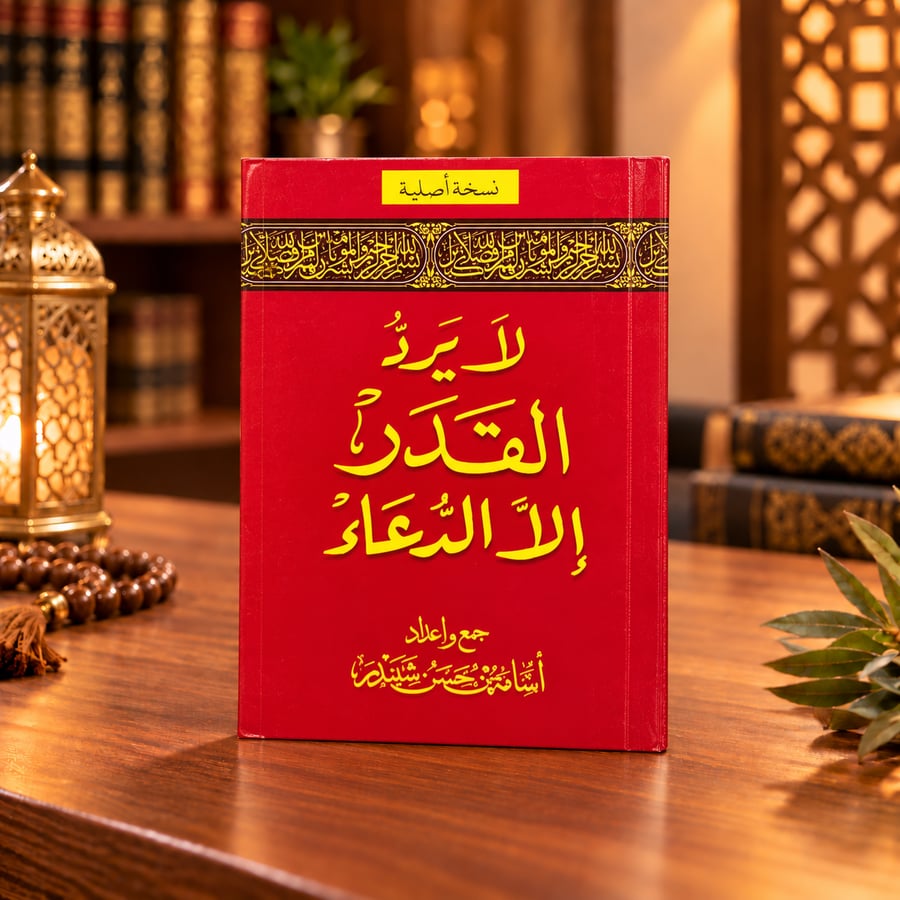 كتاب لا يرد القدر إلا الدعاء لأوراد وتحصين المسلم -مقاس 16 في 12 سم