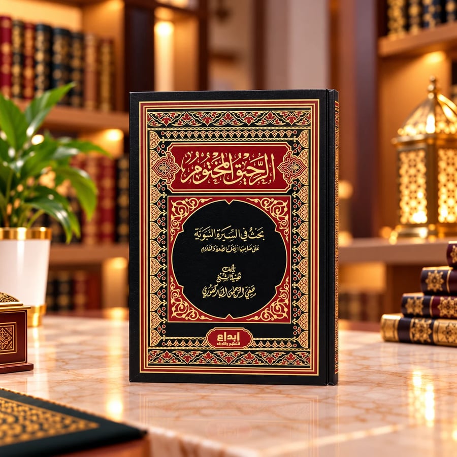 كتاب الرحيق المختوم في السيرة النبوية لصفي الرحمن المباركفوري – غلاف فاخر أسود