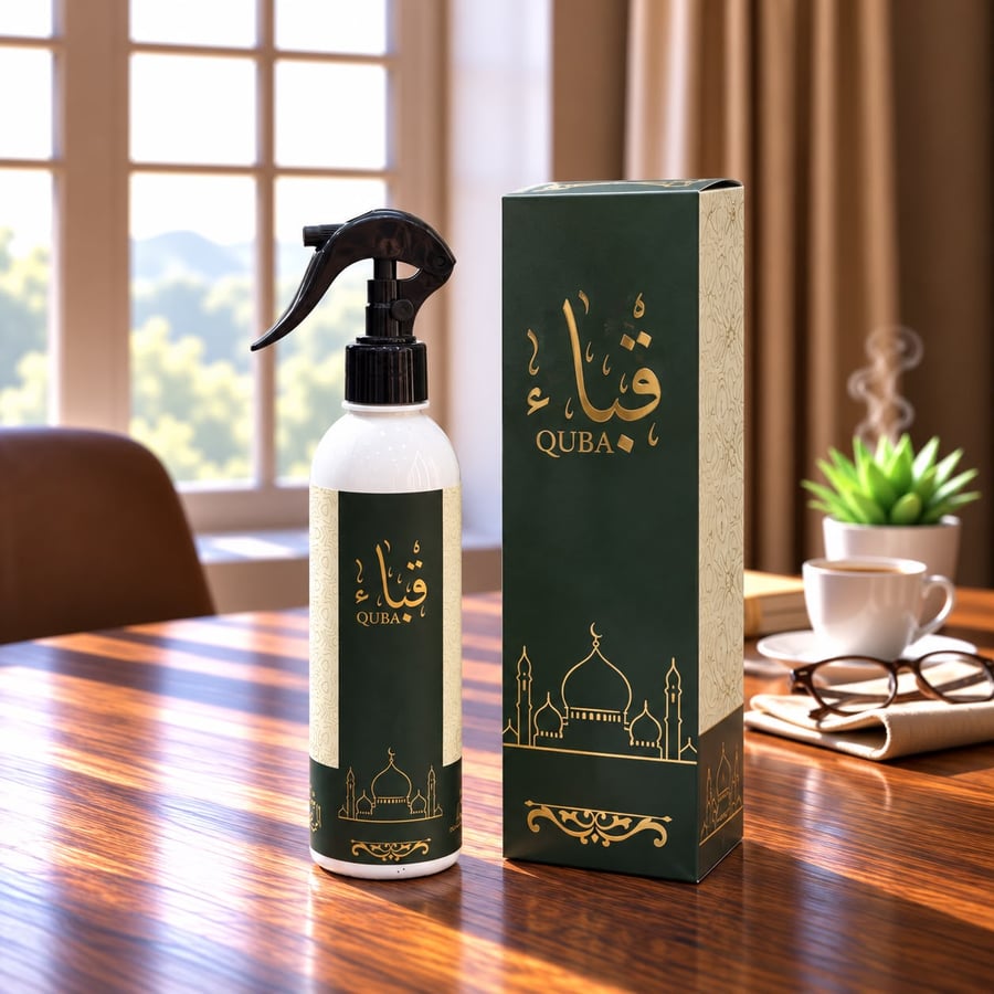 معطر مفارش وسجاد قباء - رذاذ تنظيف ورائحة منعشة للمفروشات، 500 مل