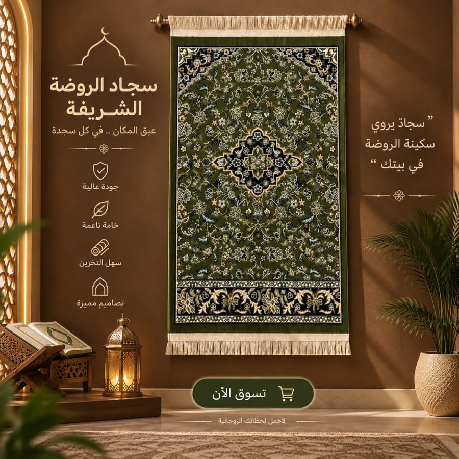 سجادة الروضة الاصلية