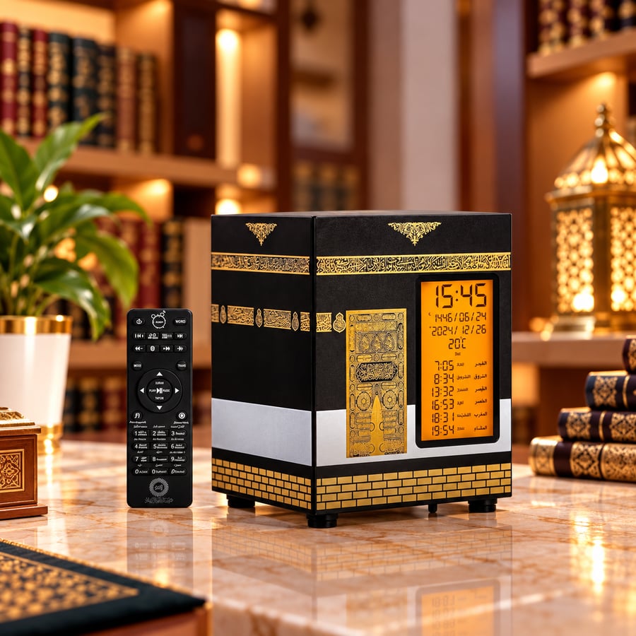 ساعة وسماعة الكعبة اللاسلكية للقرآن الكريم والأذان