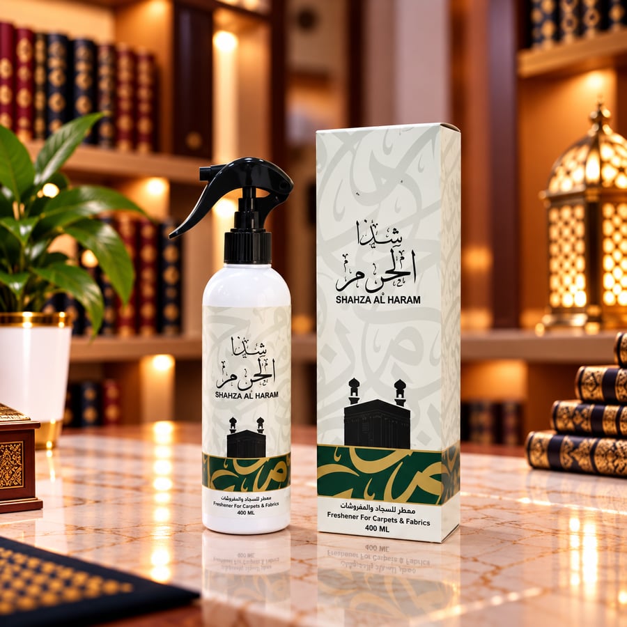 معطر السجاد والمفارش شذا الحرم الفاخر - 400 مل