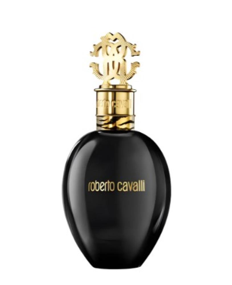 عطر نيرو اسولوتو من روبرتو كافالي للنساء بزجاجة سوداء وغطاء ذهبي