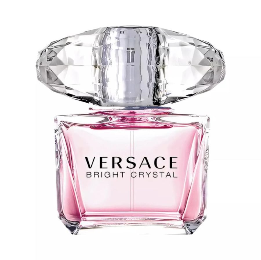 عطر برايت كريستال من فرزاتشي زجاجة وردية بغطاء كريستالي شفافة