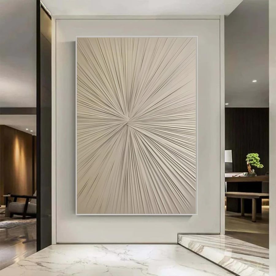 Printed gypsum canvas board - luxurious abstract art design - 120×80 cm