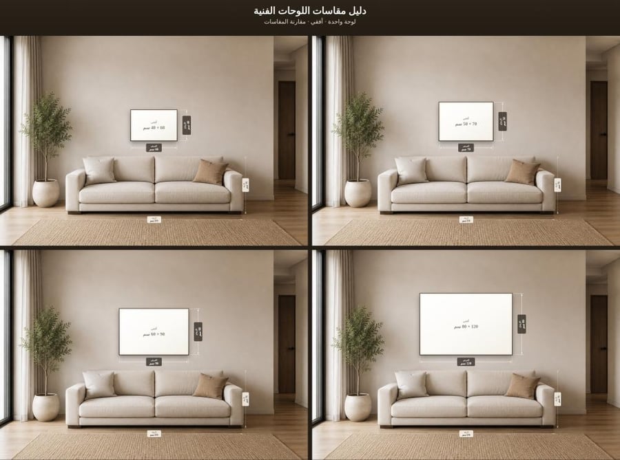 Canvas wall art - with elegant Islamic design - with hollow frame