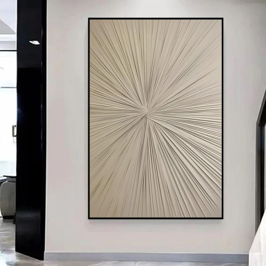 Printed gypsum canvas board - luxurious abstract art design - 120×80 cm