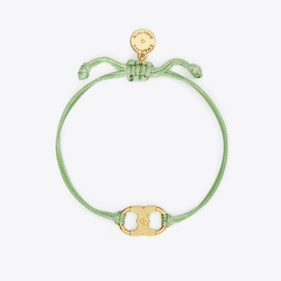 Tory Burch thread bracelets - light green color