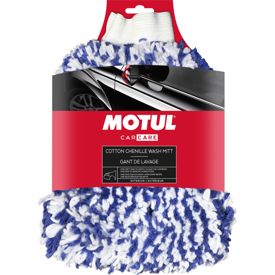 قفاز الغسيل قطن الشانيل من موتول |  MOTUL CHENILLE MICROFIBRE WASH MITT