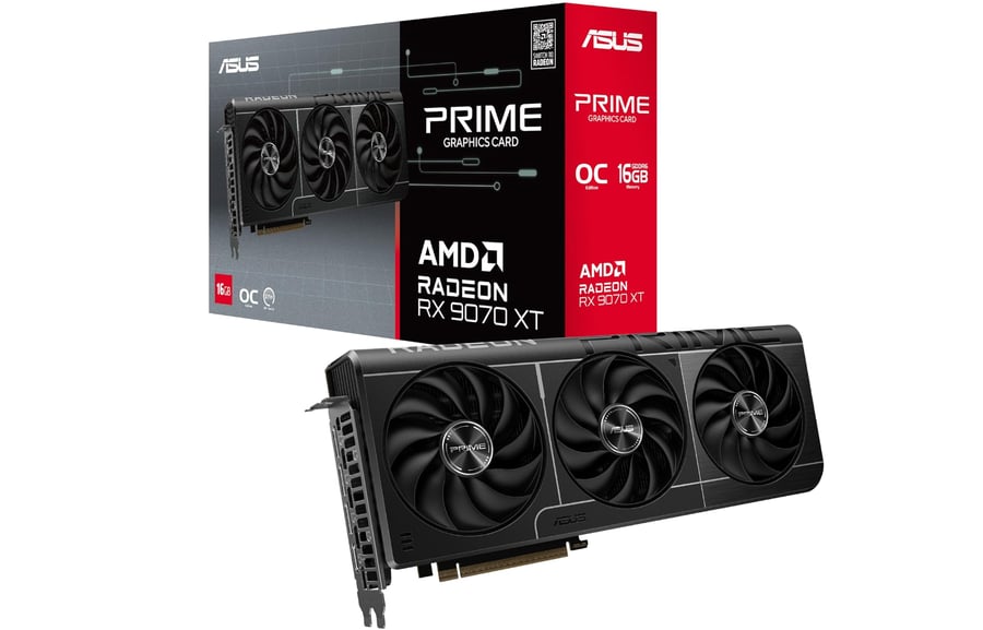 ASUS PRIME RX9070 XT OC, PCIe5, 16GB