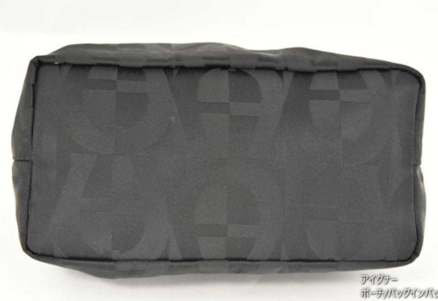 Aigner nylon mini handbag, black pouch.