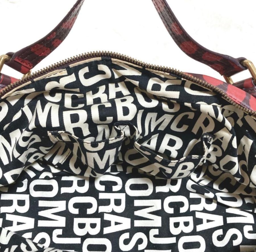 MARC BY MARC JACOBS rare color shoulder bag, leopard print y2k
