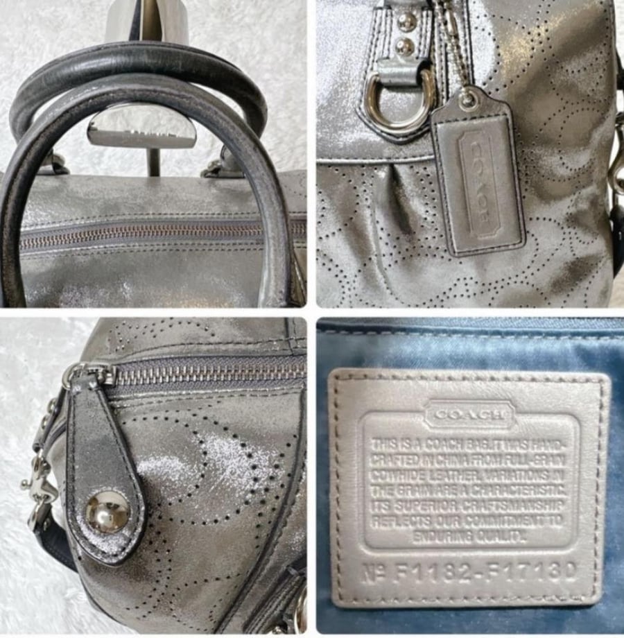 Silver y2k coach