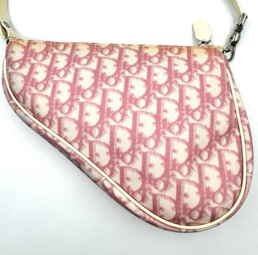 Christian Dior Trotter Pink Saddle Bag
