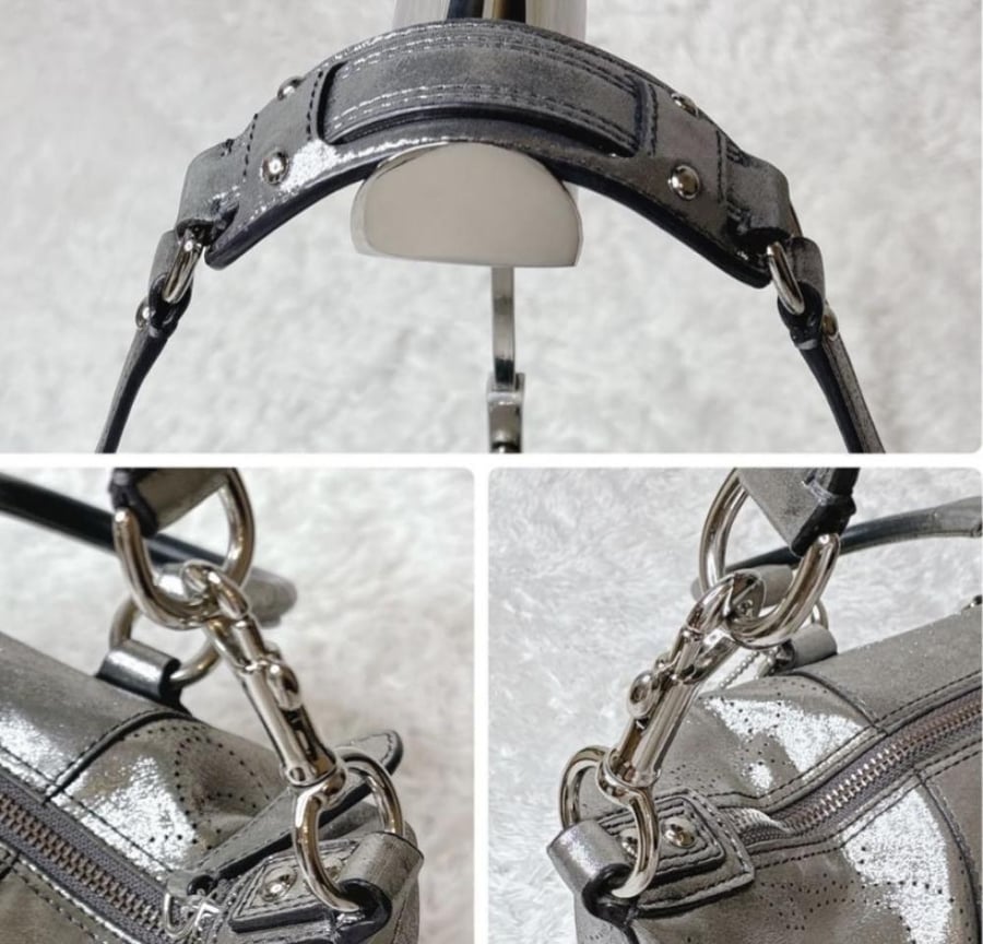 Silver y2k coach
