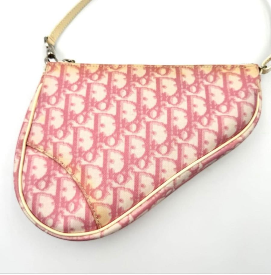 Christian Dior Trotter Pink Saddle Bag