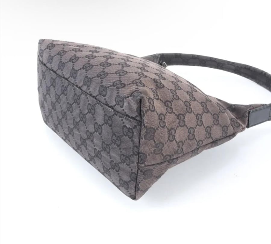 Gucci GG canvas 001 3386 leather one-shoulder bag,