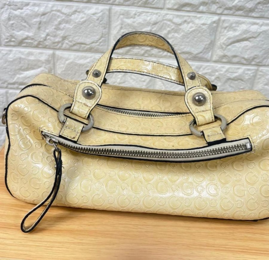 GUESS Studded Handbag, 2-Way Shoulder Bag, Y2K