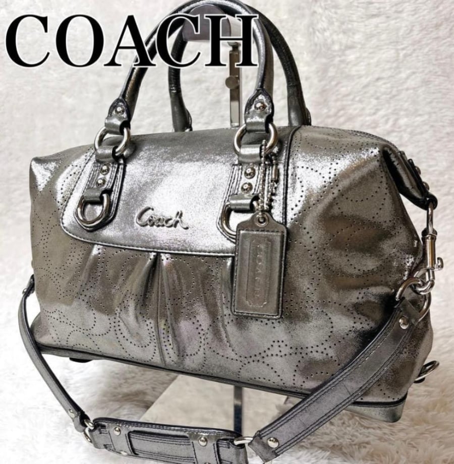 Silver y2k coach