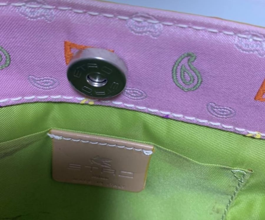 Pink Etro handbag, tote bag