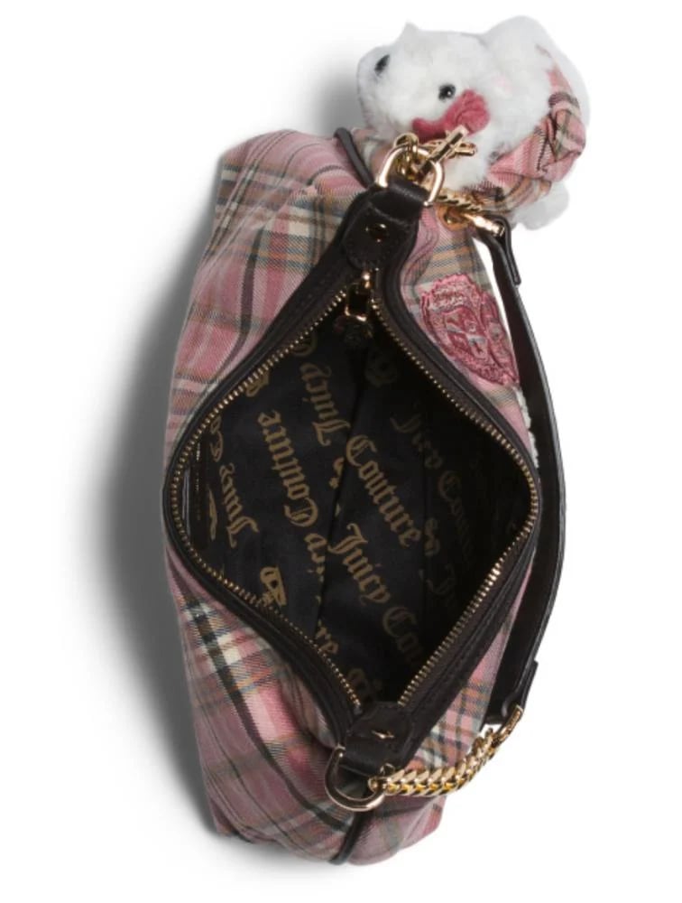 JUICY COUTURE Varsity Shoulder Bag With Velour Accents