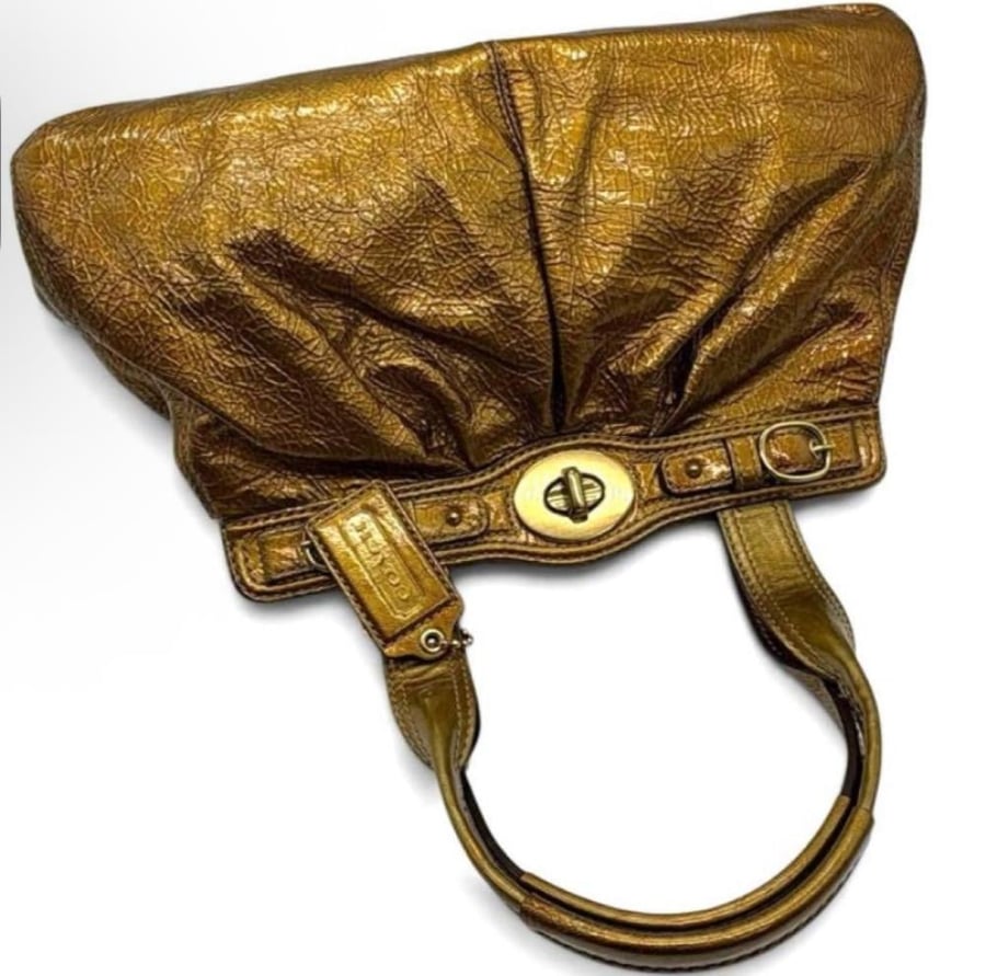 Coach leather satchel tote bag, 2008-2009