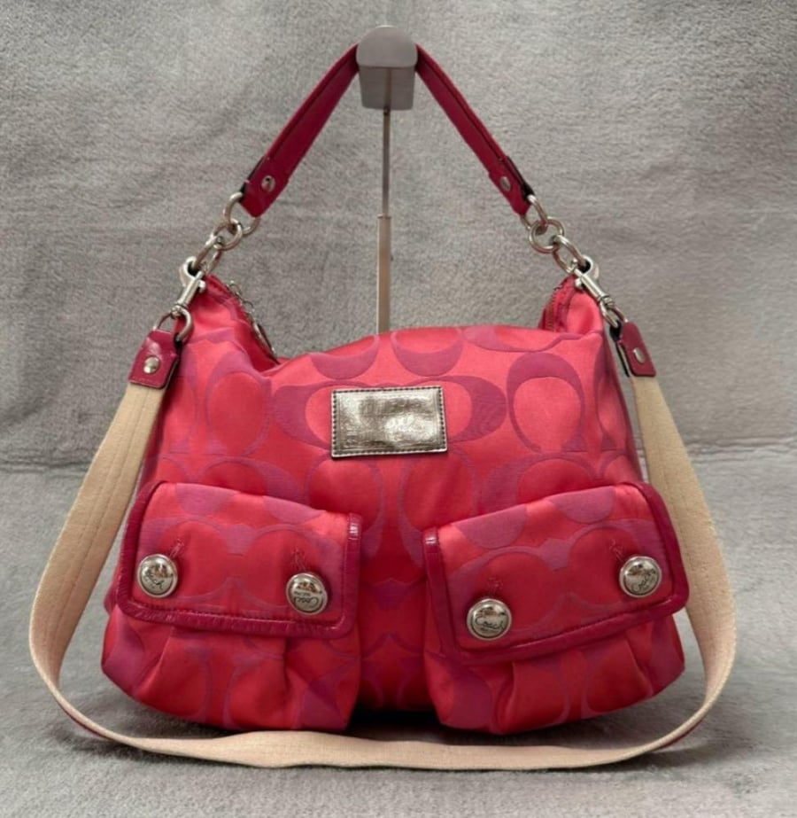 Coach Poppy Signature Sateen 2way Bag 2009