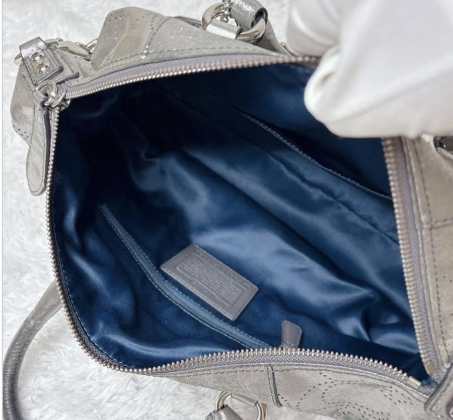 Silver y2k coach