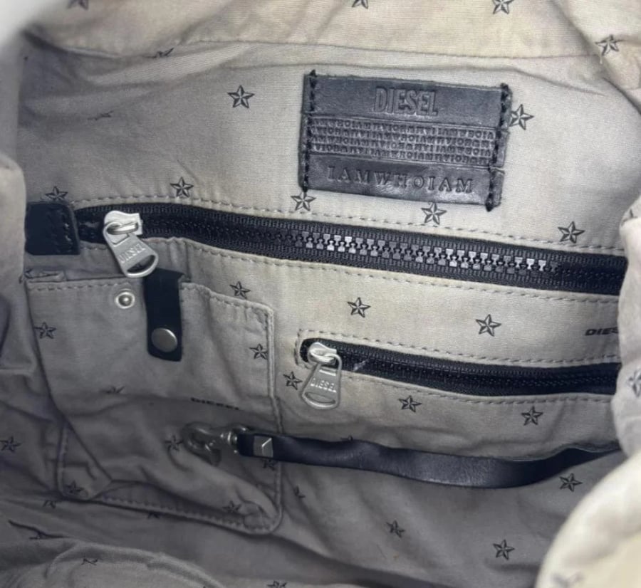 DIESEL Y2K Archive Studded Half Moon Bag