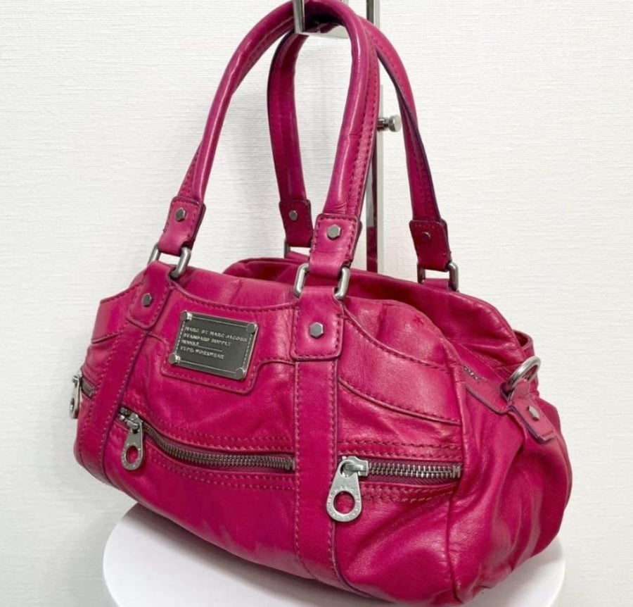 y2k️ 00s MARC JACOBS 2-way Cowhide Leather Shoulder Bag