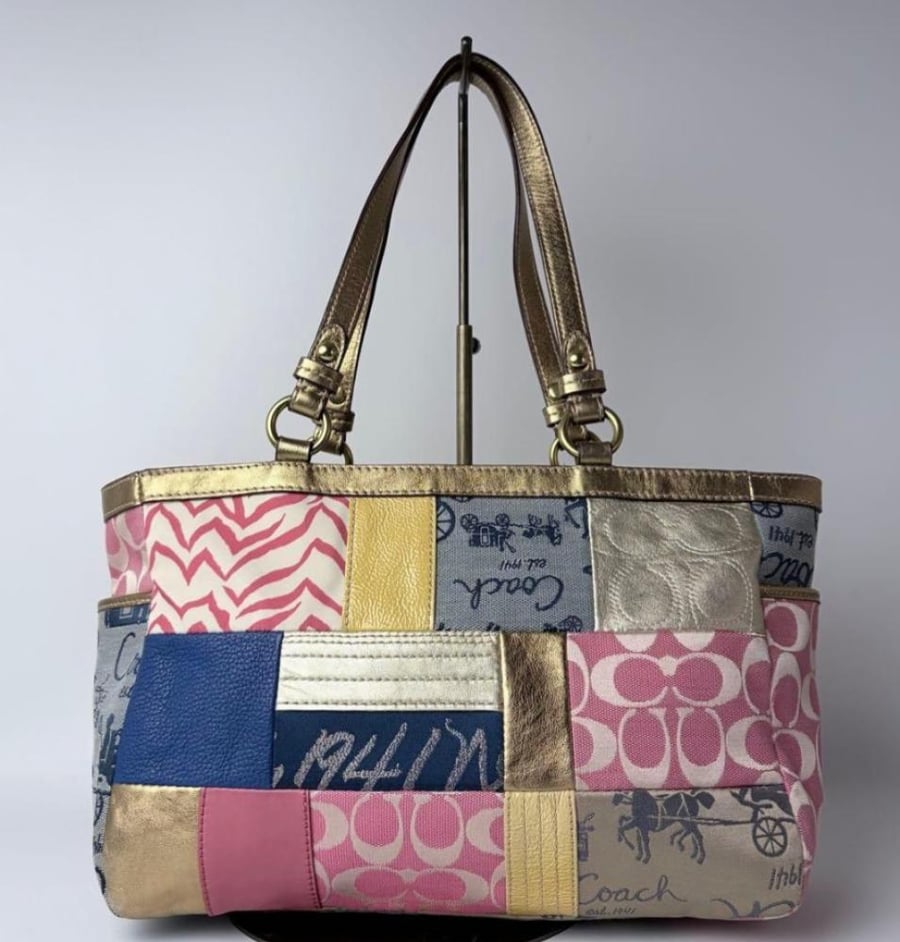 Coach Patchwork Tote Signature y2k 2009